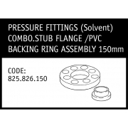 Marley Solvent Combination Stub Flange /PVC Backing Ring Assembly 150mm - 825.826.150